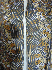 Animal Print Silk Scarf