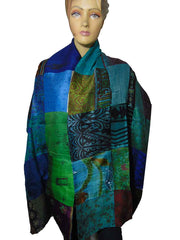 Assorted 36 Patch Long pure Silk reversible Scarves