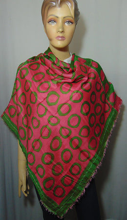 Big size modal & Silk double side scarf