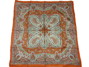 Indian 100% Pure Silk square printed Scarf