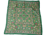 Indian 100% Pure Silk square printed Scarf