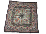 Indian 100% Pure Silk square printed Scarf