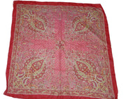 Indian 100% Pure Silk square printed Scarf