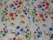 Poly cotton flower print Hijab scarf