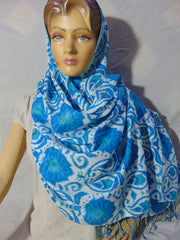 Rayon geometric print Hijab scarf