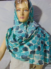 Rayon geometric print Hijab scarf