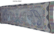 Modal digital print paisley design hijab scarf