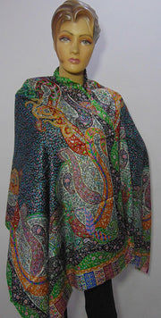 Modal digital multicolor print paisley design hijab scarf