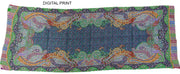 Modal digital multicolor print paisley design hijab scarf