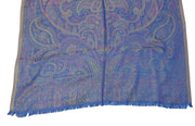Modal Hijab stole purple & pink with fringe