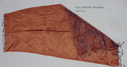 silk shining stole Black & Merron hijab scarf