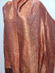 silk shining stole Black & Merron hijab scarf