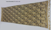 Rayon viscose stole black & cream paisley hijab scarf