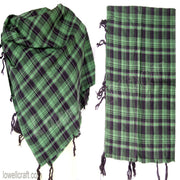 TUSSEL TWILL CHECK SCARF