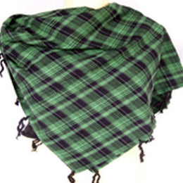 TUSSEL TWILL CHECK SCARF