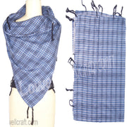 TUSSEL TWILL CHECK SCARF