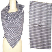TASSEL  TWILL CHECK SCARF