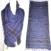 VISCOSE TWILL CHECK SCARF