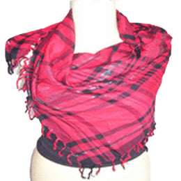 VISCOSE TWILL CHECK SCARF