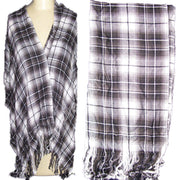 VISCOSE TWILL CHECK SCARF