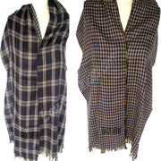 REVERSIBLE CHECK SCARF