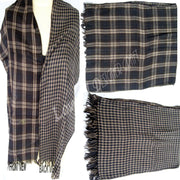 REVERSIBLE CHECK SCARF