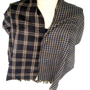 REVERSIBLE CHECK SCARF