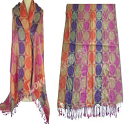 POLKA DOT JACQUARD PASHMINA SCARF