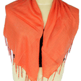 PLAIN VISCOSE FRINGE SCARF