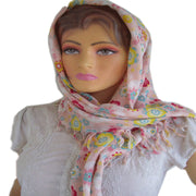 FOLWER PRINT SQUARE SCARF