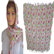 FOLWER PRINT SQUARE SCARF