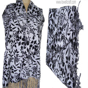 LEAF DESIGN  PASHMINA STOLE