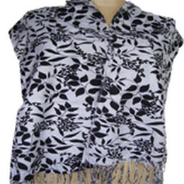 LEAF DESIGN  PASHMINA STOLE