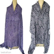 PAISLEY PRINT JAMAVAR SCARF