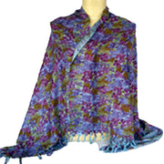 FLOWER PRINT VISCOSE SCARF