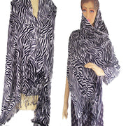 ZEBRA PRINT VISCOSE SCARF