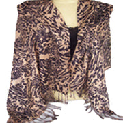 ZEBRA PRINT VISCOSE SCARF