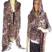 ZEBRA PRINT VISCOSE SCARF