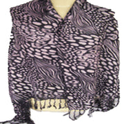 LEOPARD PRINT VISCOSE SCARF