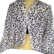 LEOPARD PRINT VISCOSE SCARF
