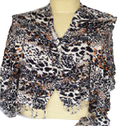 TIGER PRINT VISCOSE SCARF