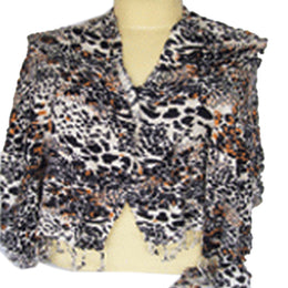 TIGER PRINT VISCOSE SCARF