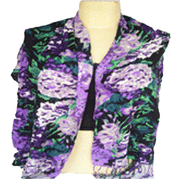 FLOWER PRINT VISCOSE SCARF