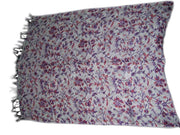 FLOWER WITH GEOMETRIC DESIGN  VISCOSE SCARF