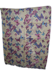 FLOWER  DESIGN VISCOSE SCARF