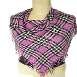 Dog Tooth Design Viscose Scarf