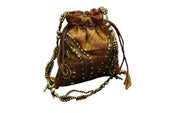 BEADED DRAWSTRING COIN BAG