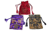 DRAWSTRING EMBROIDERY COIN PURSE
