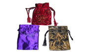 DRAWSTRING EMBROIDERY COIN PURSE