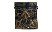 DRAWSTRING EMBROIDERY COIN PURSE